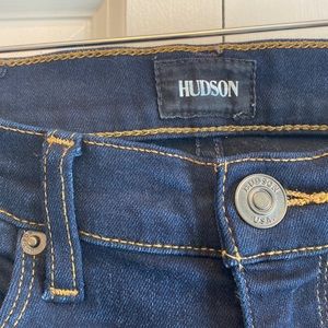 Hudson skinny mid-rise dark wash jean